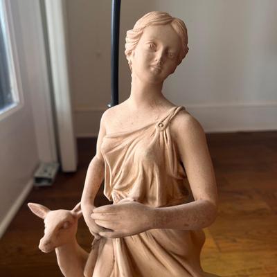 Two Terra Cotta Figural Lamps (PB-DZ)