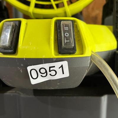 Ryobi 18V One+ Bucket Top Misting Fan w Battery