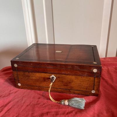 Victorian Rosewood Jewelry Box (PB-DZ)