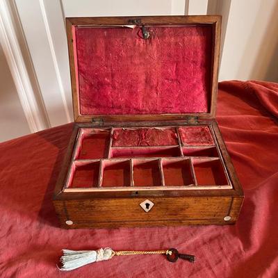 Victorian Rosewood Jewelry Box (PB-DZ)