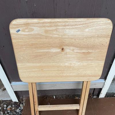 Wood tv tray