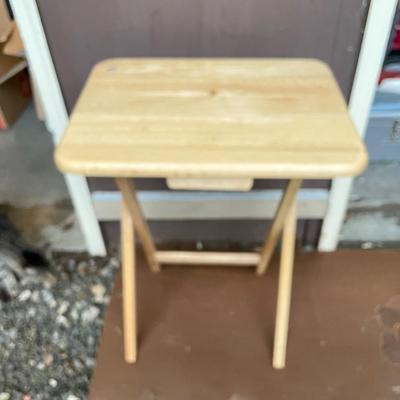 Wood tv tray