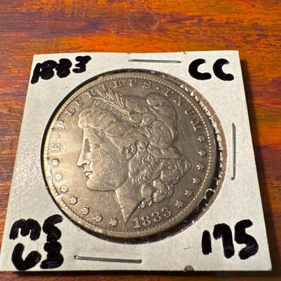 1883 Carson City MORGAN MS 63 US COIN SILVER