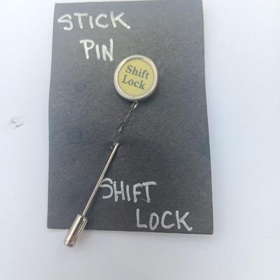 Shift Lock Stick pin by Spacebar Creations