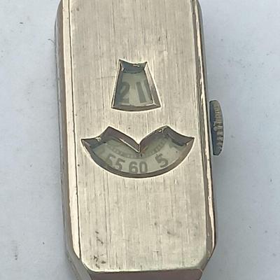 Art deco jump hour watch (2 of 3)