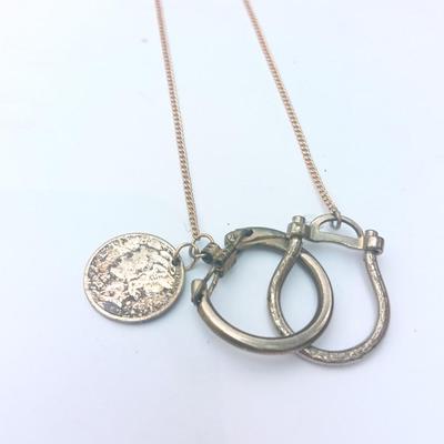 Mercury Dime on gold toned chain