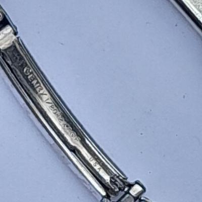 Stunning elegant Antique Ladies Elgin Art Deco Sapphire & Diamond Wrist watch