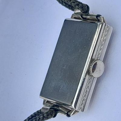 Stunning elegant Antique Ladies Elgin Art Deco Sapphire & Diamond Wrist watch