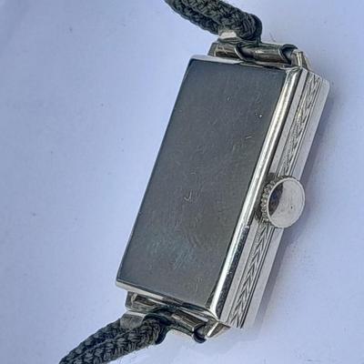 Stunning elegant Antique Ladies Elgin Art Deco Sapphire & Diamond Wrist watch