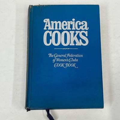 Cookbook, vintage “America Cooks” 1067