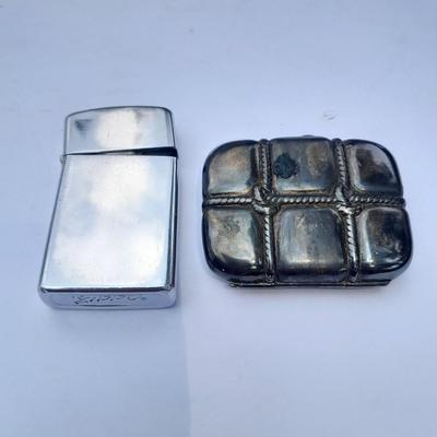 Antique VESTA Case with Zippo lighter