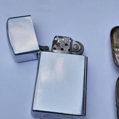 Antique VESTA Case with Zippo lighter