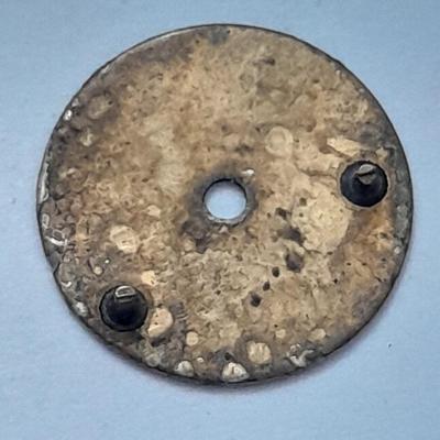 Antique watch faces Lura iridescent pearl like face and Hamilton retro art deco face