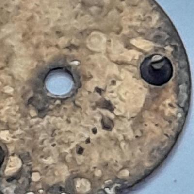 Antique watch faces Lura iridescent pearl like face and Hamilton retro art deco face