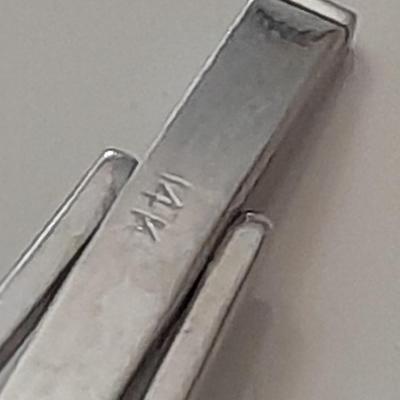 Cuff link 12K DI, Royal Jade with diamond - Art Deco beauty!