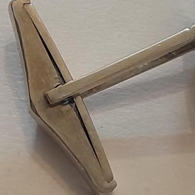 Cuff link 12K DI, Royal Jade with diamond - Art Deco beauty!