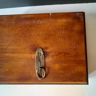 Wood custom made Felt lined divided Jewelry Box