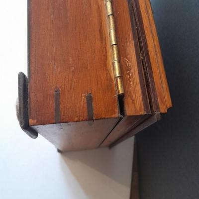 Wood custom made Felt lined divided Jewelry Box