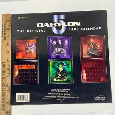 Babylon 5 Calendar The Original 1998 Vintage Unused