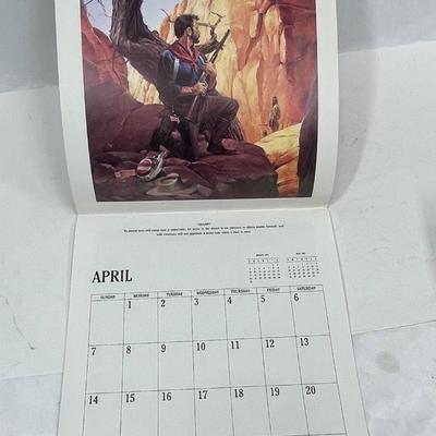Vintage 1991 Unused Louis Lamour Calendar