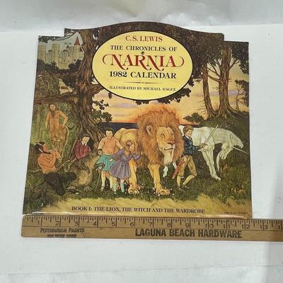 Vintage Unused Calendar 1982 The Chronicles of Narnia