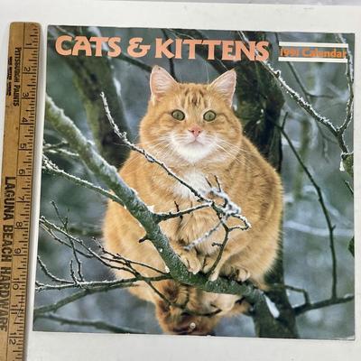 Vintage Cats & Kittens 1991 Calendar