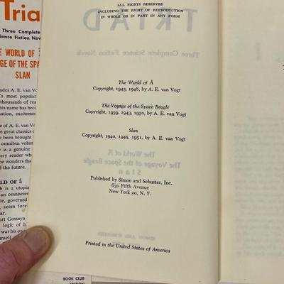 Triad - Three Complete Science Fiction Novels by A.E. Van Vogt - 1950's