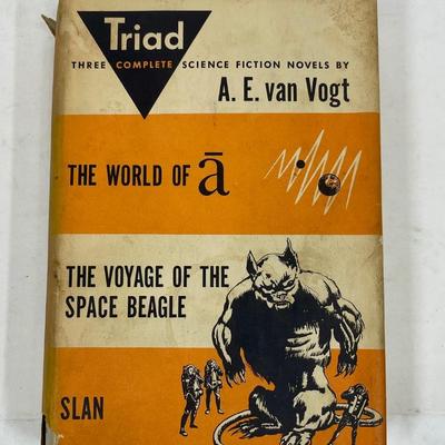 Triad - Three Complete Science Fiction Novels by A.E. Van Vogt - 1950's