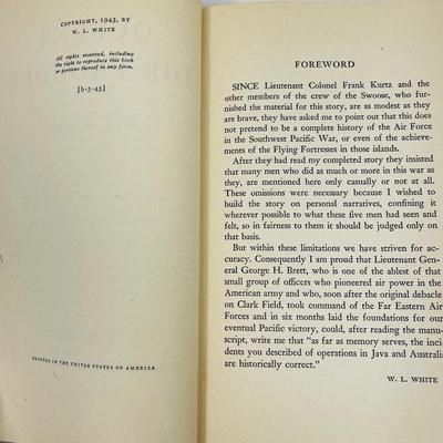 Queens Die Proudly - W L White - 1943 Hardcover Book WWII