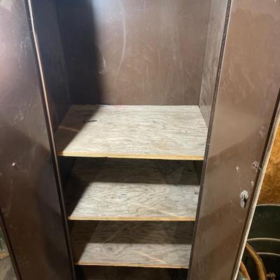 S22-Metal Cabinet with plywood shelves