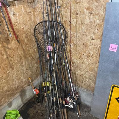 S28-Very Large Fishing Rod Lot +Extras