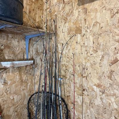S28-Very Large Fishing Rod Lot +Extras