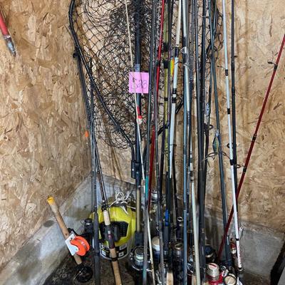 S28-Very Large Fishing Rod Lot +Extras