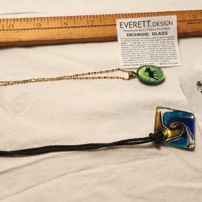 Jewelry lot including, turquoise Medallion , Vintage & clip earrings