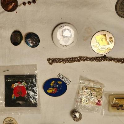 Jewelry lot including Waltham wrist watch, vintage & clip earrings