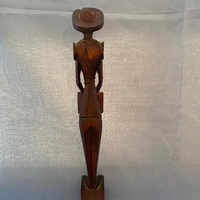 Don Quixote Wooden Carved Figure