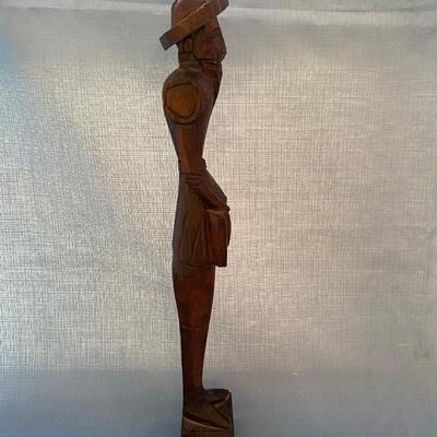 Don Quixote Wooden Carved Figure