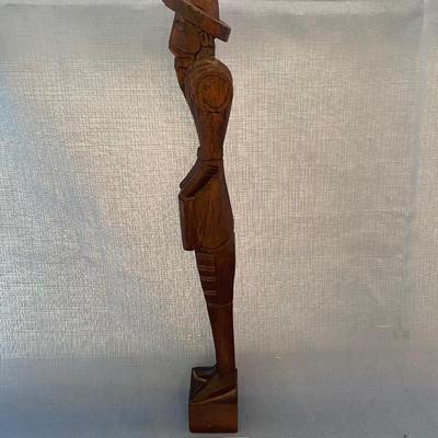 Don Quixote Wooden Carved Figure