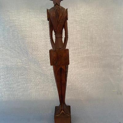 Don Quixote Wooden Carved Figure