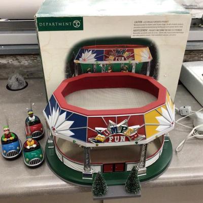 Bumper Ride Fun Dept. 56 Village Animated
