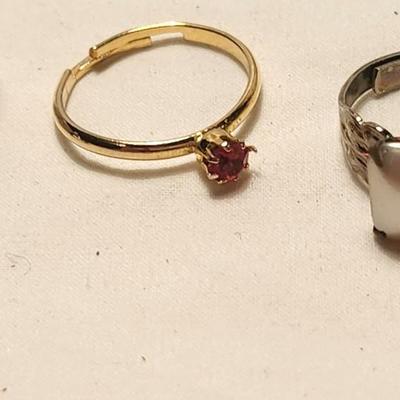 Jewelry lot including Vintage Princeton Watch and vintage & clip earrings