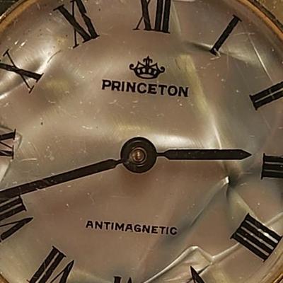 Jewelry lot including Vintage Princeton Watch and vintage & clip earrings