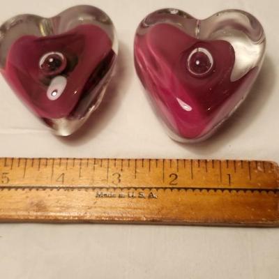 Two Gorgeous Rollin Karg Art Glass, Sculpture/Paperweight
