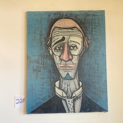 tete De Clown by Bernard Buffet Canvas Print