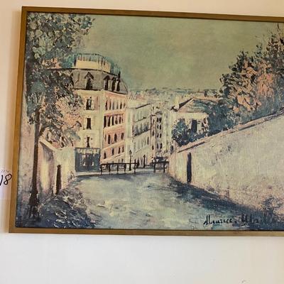 Maurice Utrillo Rue Canvas Print