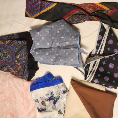 Large Vintage Scarfs and bandanas lot