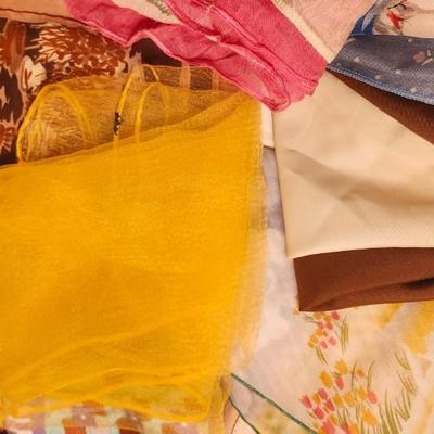 Large Vintage Scarfs and bandanas lot