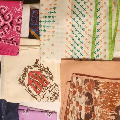 Large Vintage Scarfs and bandanas lot