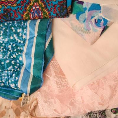 Large Vintage Scarfs and bandanas lot
