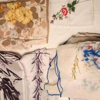 Large Vintage Scarfs and bandanas lot